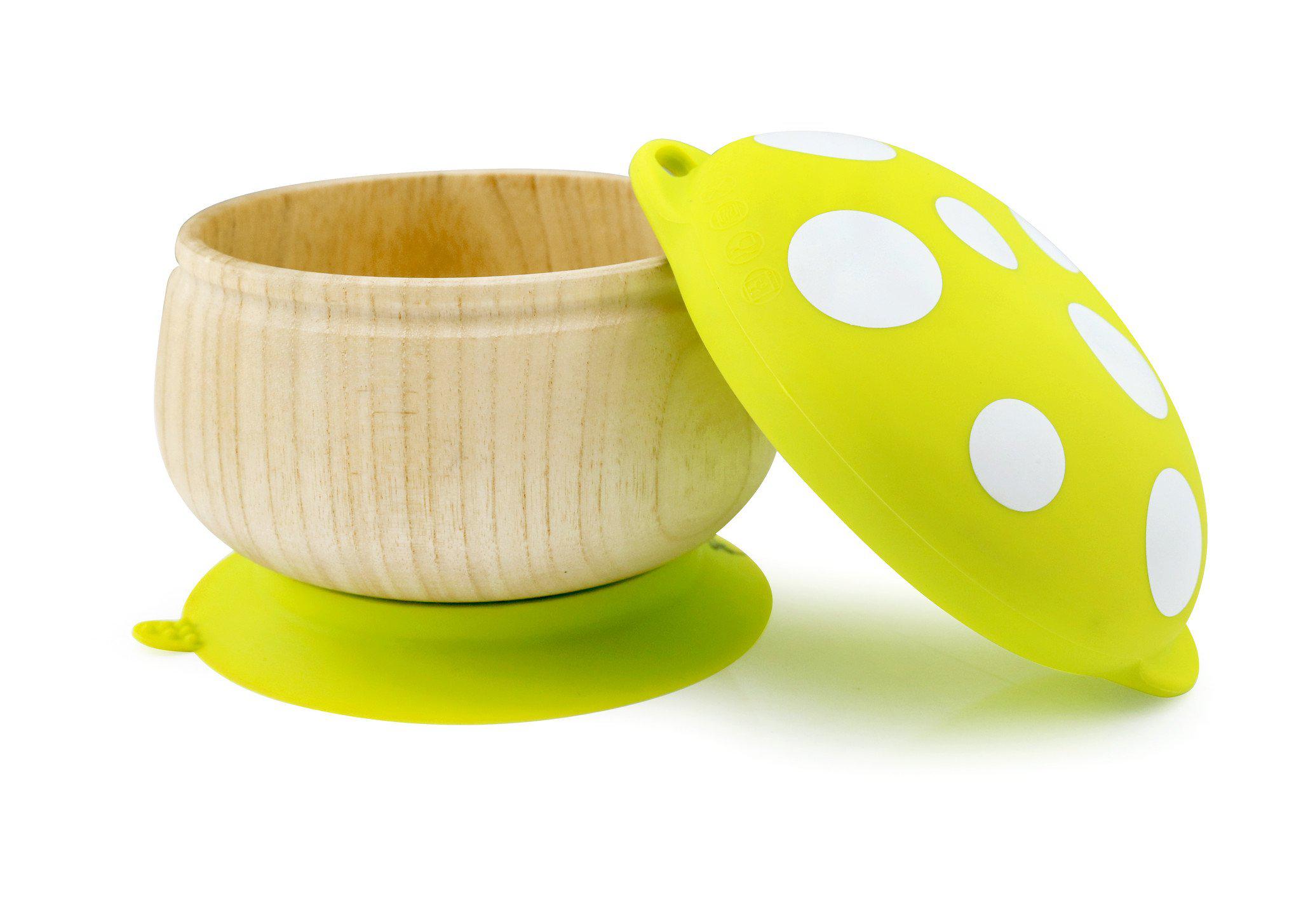 haakaa-bol-en-bois-champignon-avec-ventouse-et-couvercle-en-silicone image 8