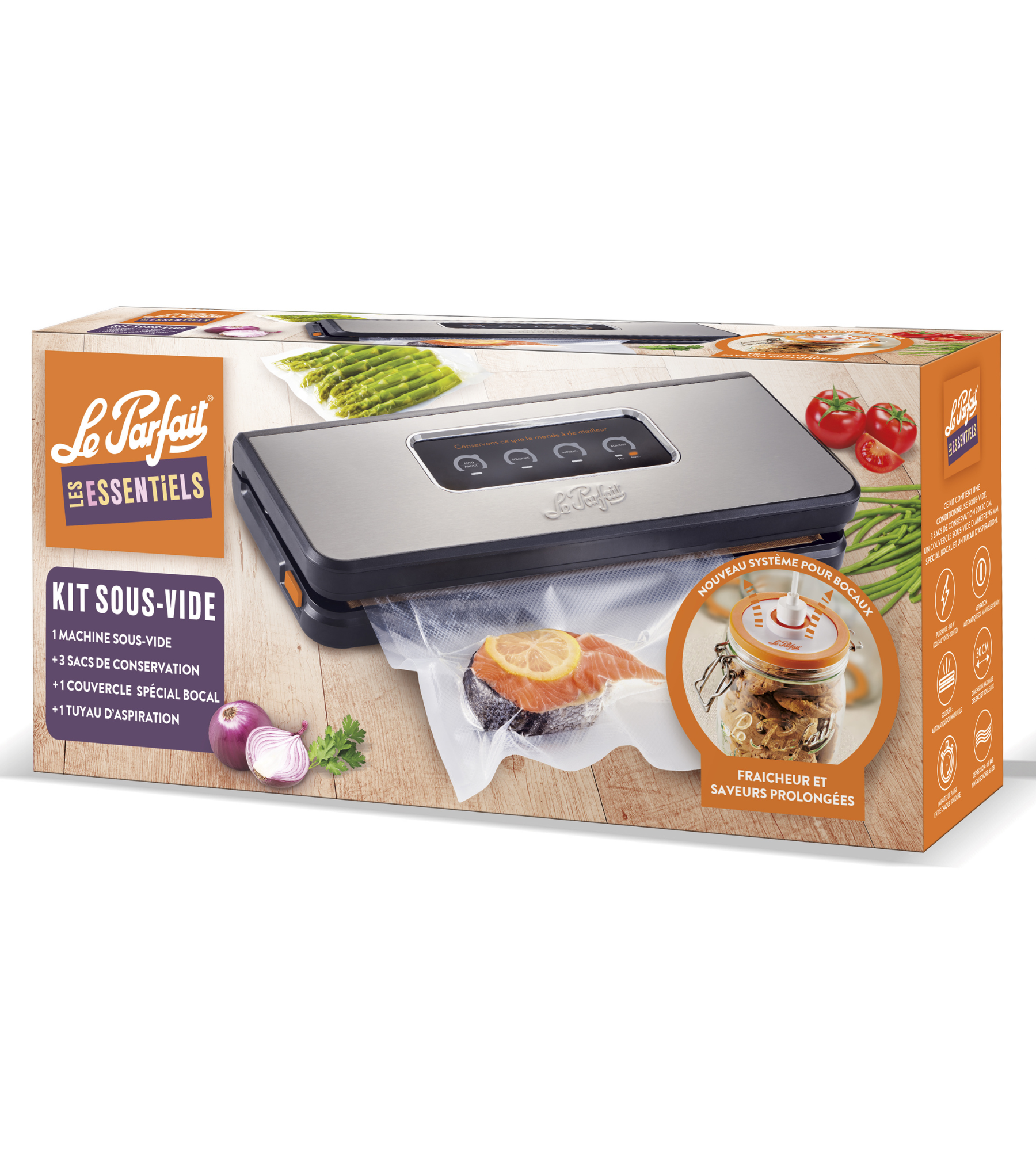 machine-sous-vide-le-parfait-les-essentiels-120-w-avec-kit image 2