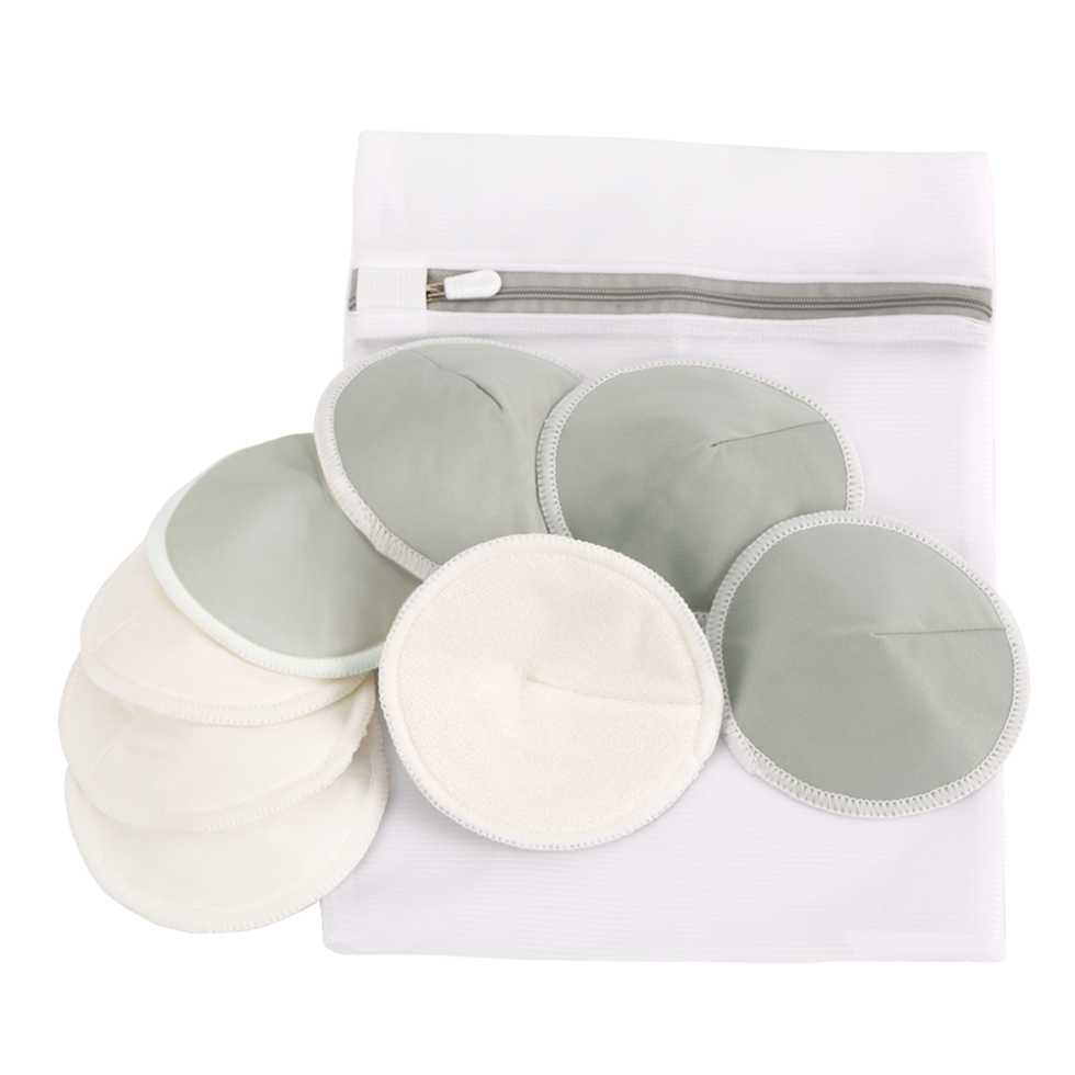 haakaa-set-de-8-coussinets-d-allaitement-lavables-en-bambou image 1
