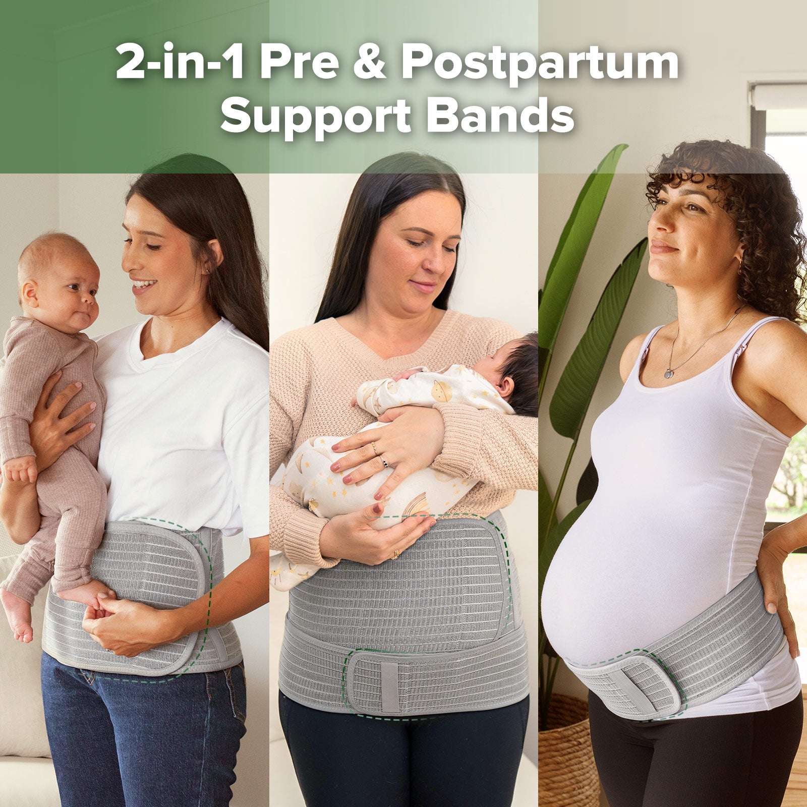 haakaa-bandeau-de-grossesse-et-post-partum-soutien-ventre-et-dos image 2