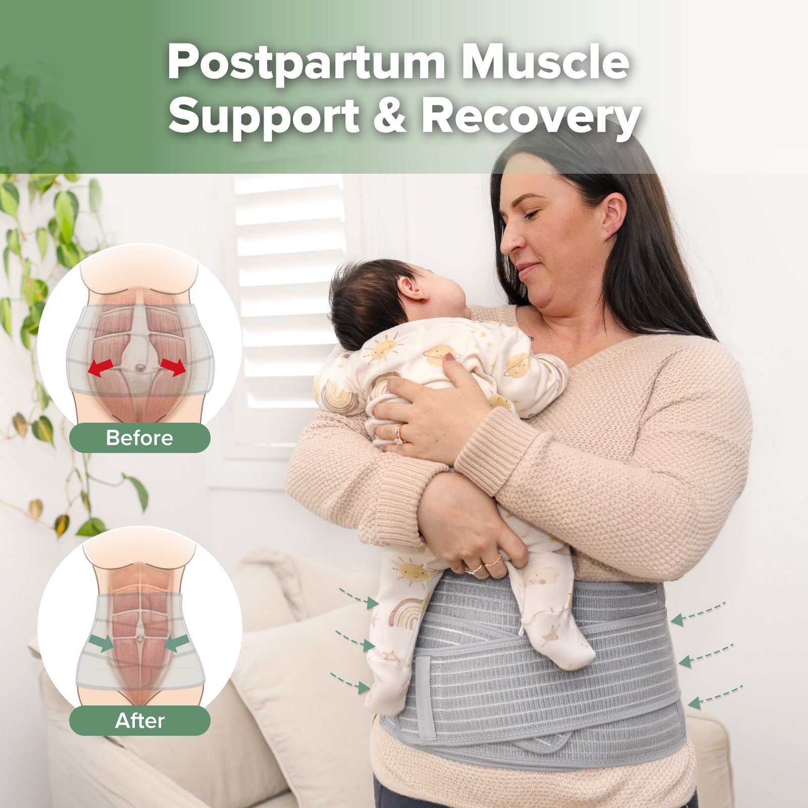 haakaa-bandeau-de-grossesse-et-post-partum-soutien-ventre-et-dos image 4