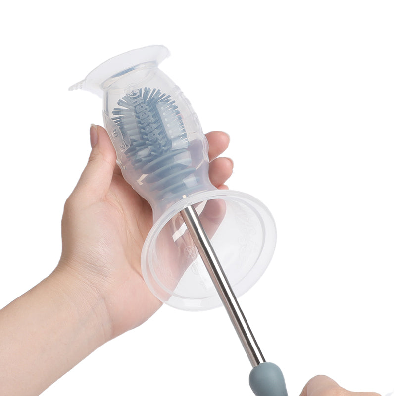 brosse-de-nettoyage-en-silicone-haakaa-rose image 2