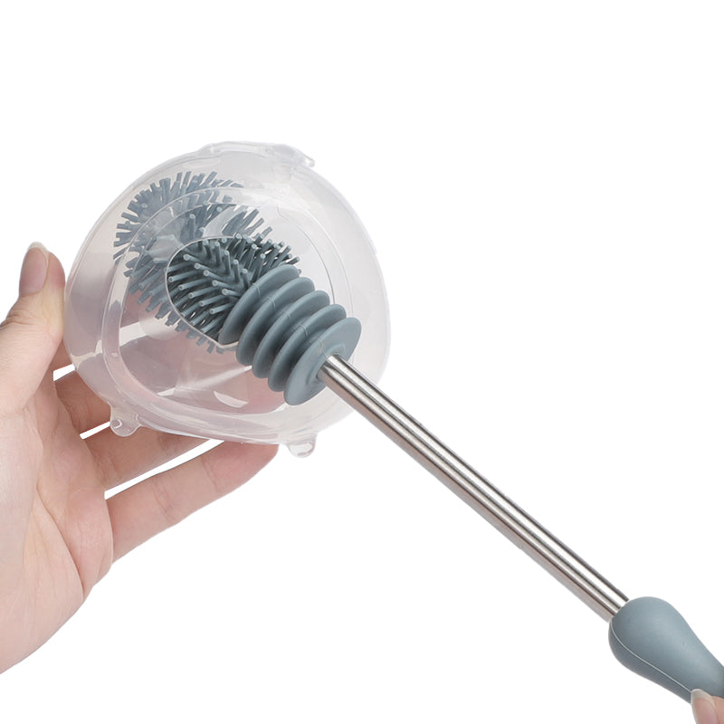 brosse-de-nettoyage-en-silicone-haakaa-rose image 4