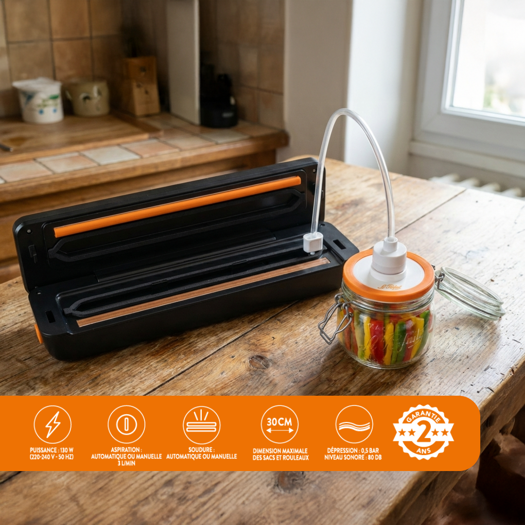 machine-sous-vide-compacte-le-parfait-130w-the-essentials-mise-sous-vide-aliment image 2
