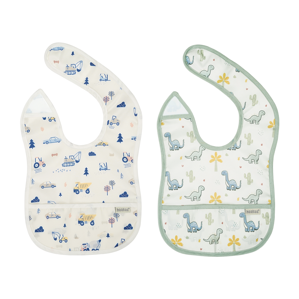 bavoir-pliable-easy-fold-haakaa-lot-de-2 image 1