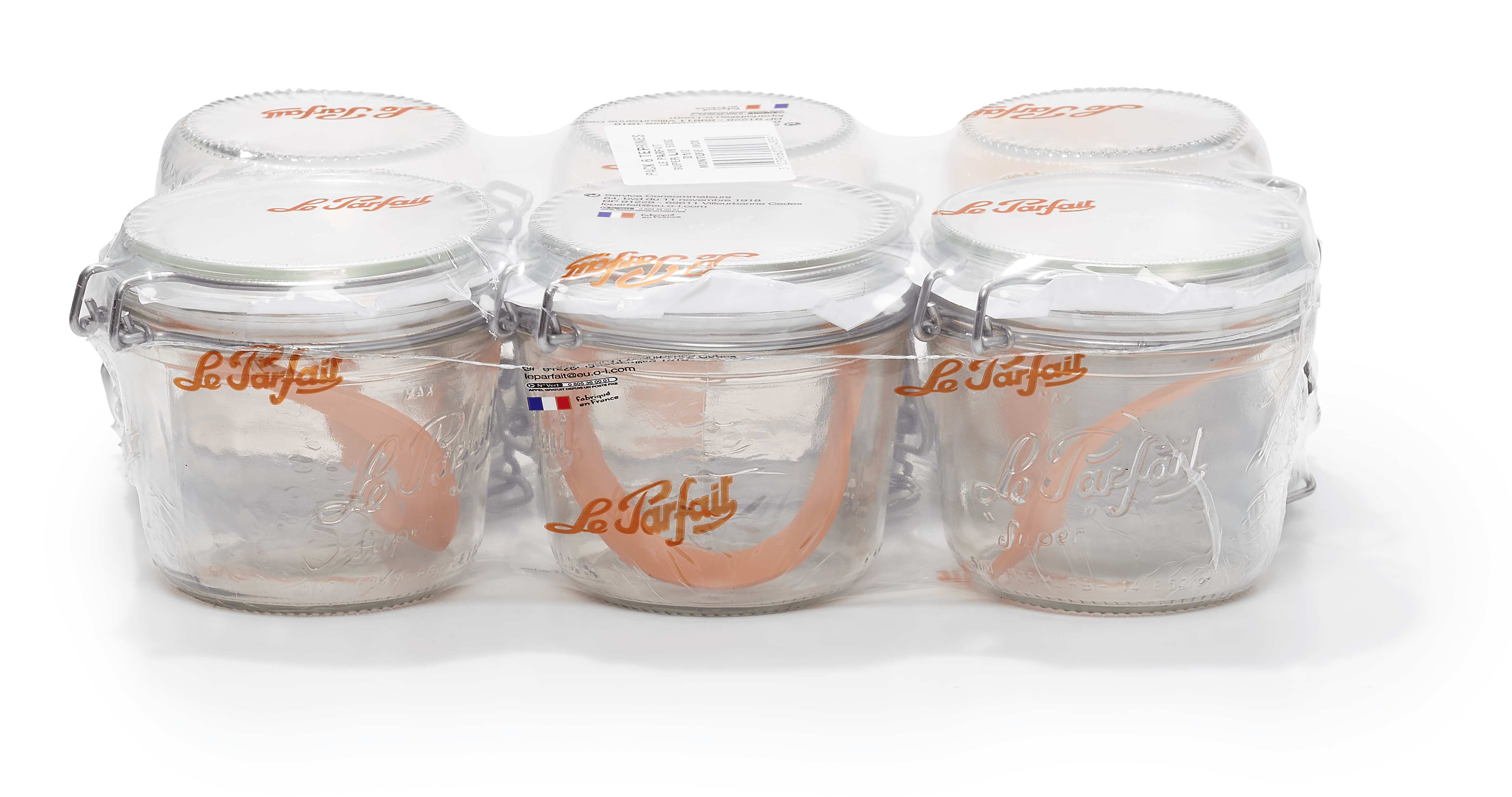 lot-de-6-super-terrines-le-parfait-avec-couvercle-m-tallique image 1