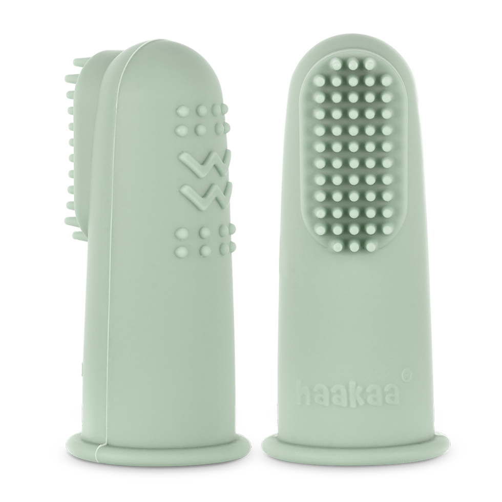 haakaa-brosse-dents-doigtier-en-silicone-pour-b-b-lot-de-2-tailles image 1