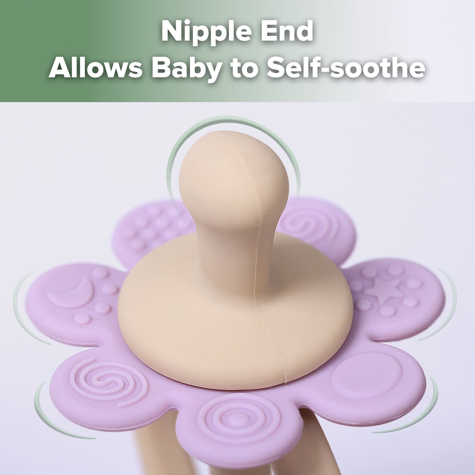 anneau-de-dentition-en-silicone-haakaa-twin-flower image 4