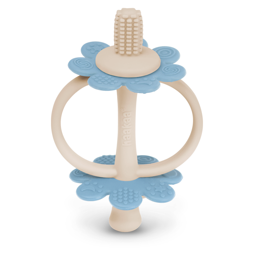 anneau-de-dentition-en-silicone-haakaa-twin-flower image 1