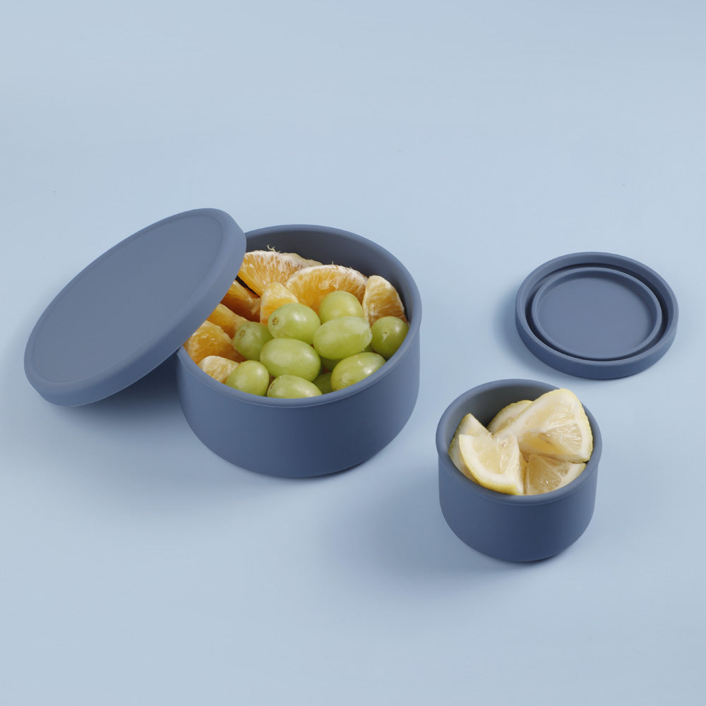 haakaa-round-silicone-food-container-set-2pcs image 4