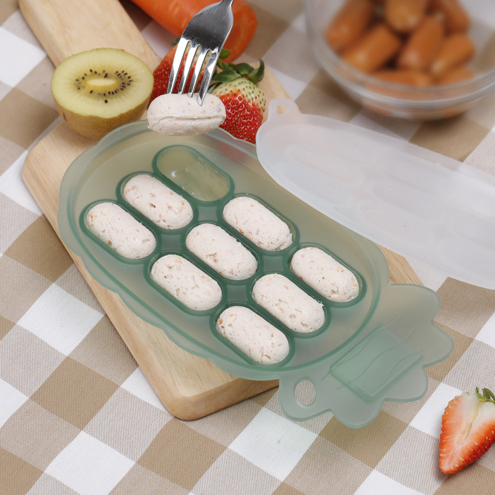 plateau-pur-e-en-silicone-ananas-haakaa-avec-fentes-pour-tiquettes image 4